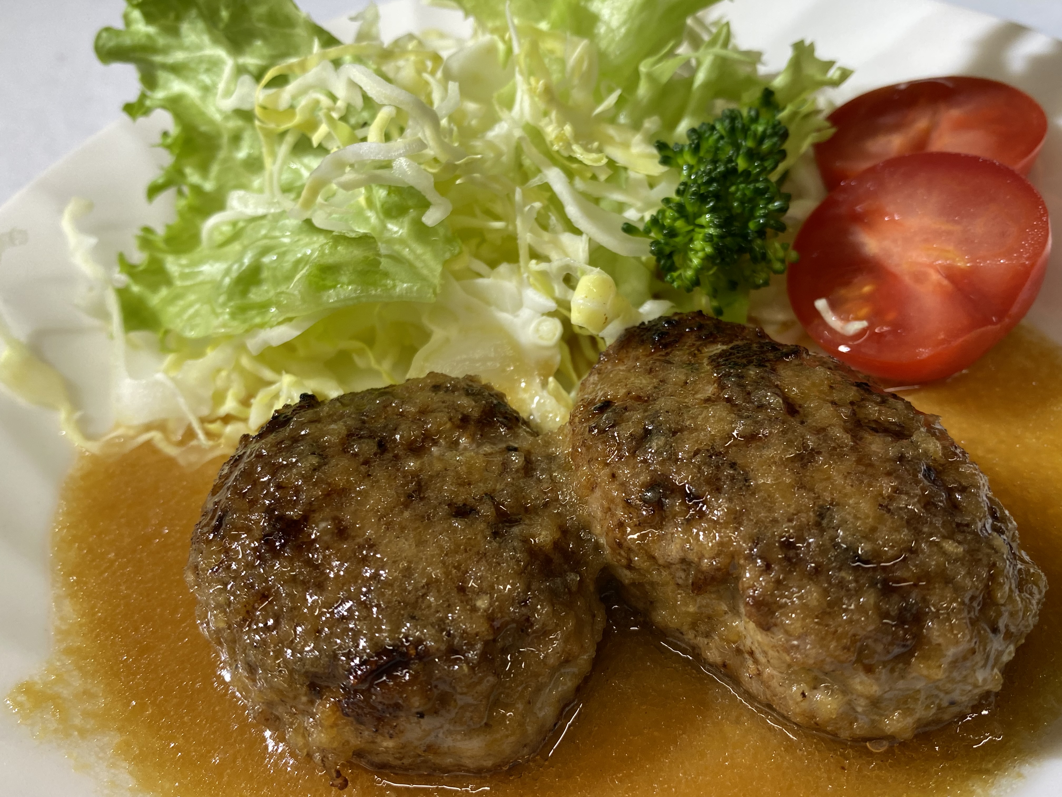 ダブルハンバーグ定食